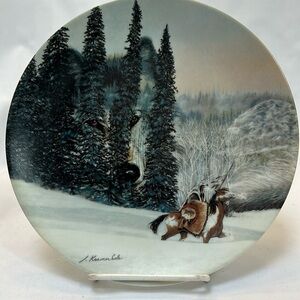 Julie Kramer Cole Collector Plate Wolf Ridge Camouflage